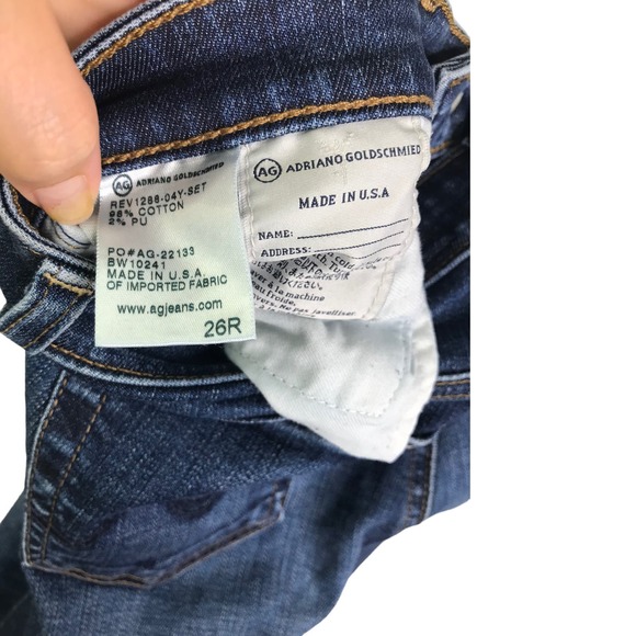 AG Adriano Goldschmied Women's Legging Super Skinny Fit Blue Jeans Mid Rise 26 - Picture 10 of 11